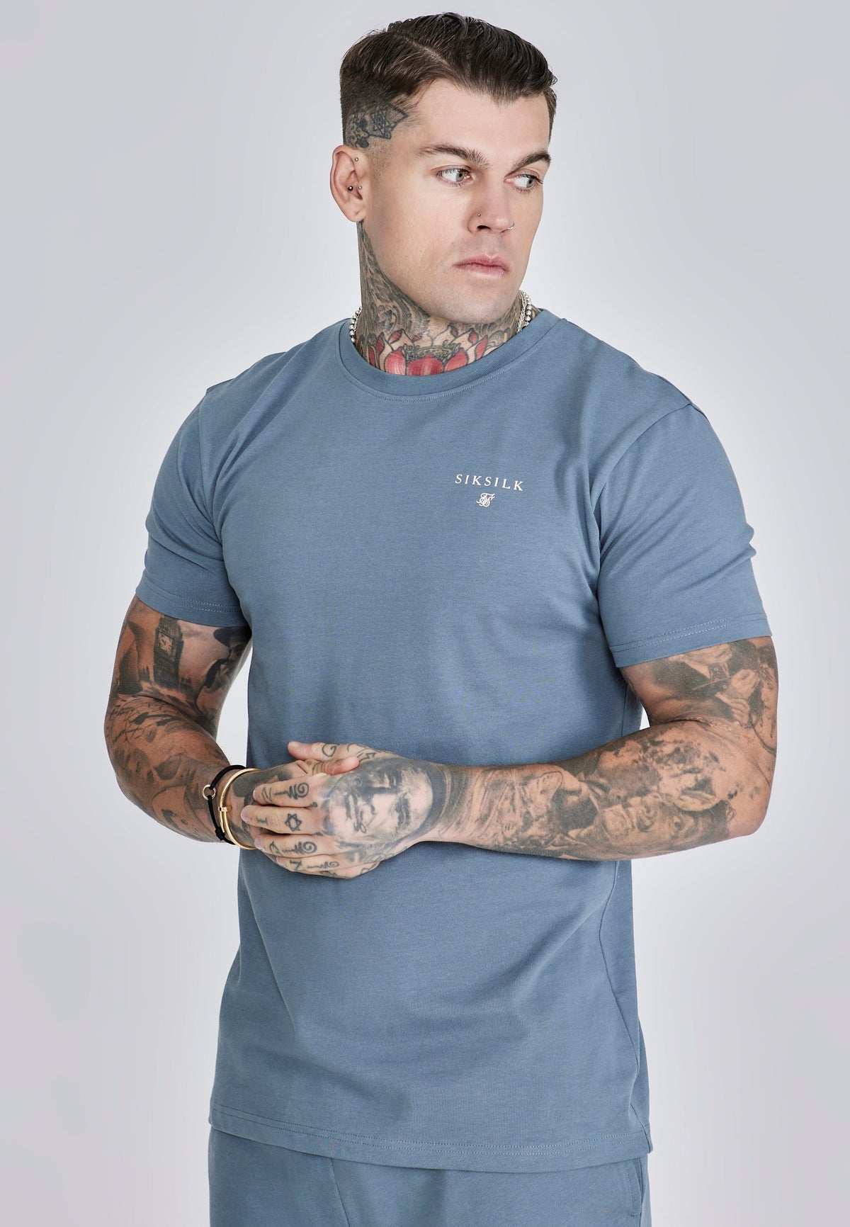 Grey T-Shirt and Shorts Set