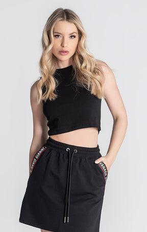 Black Core Crop Top