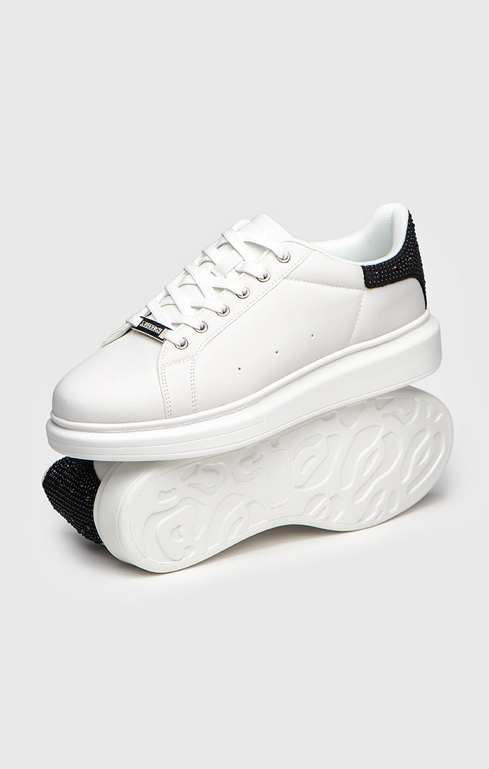 White Glimpse Up Sneakers