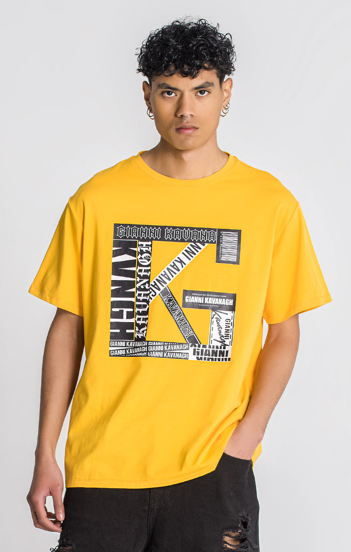 Yellow Overlap Oversized Tee