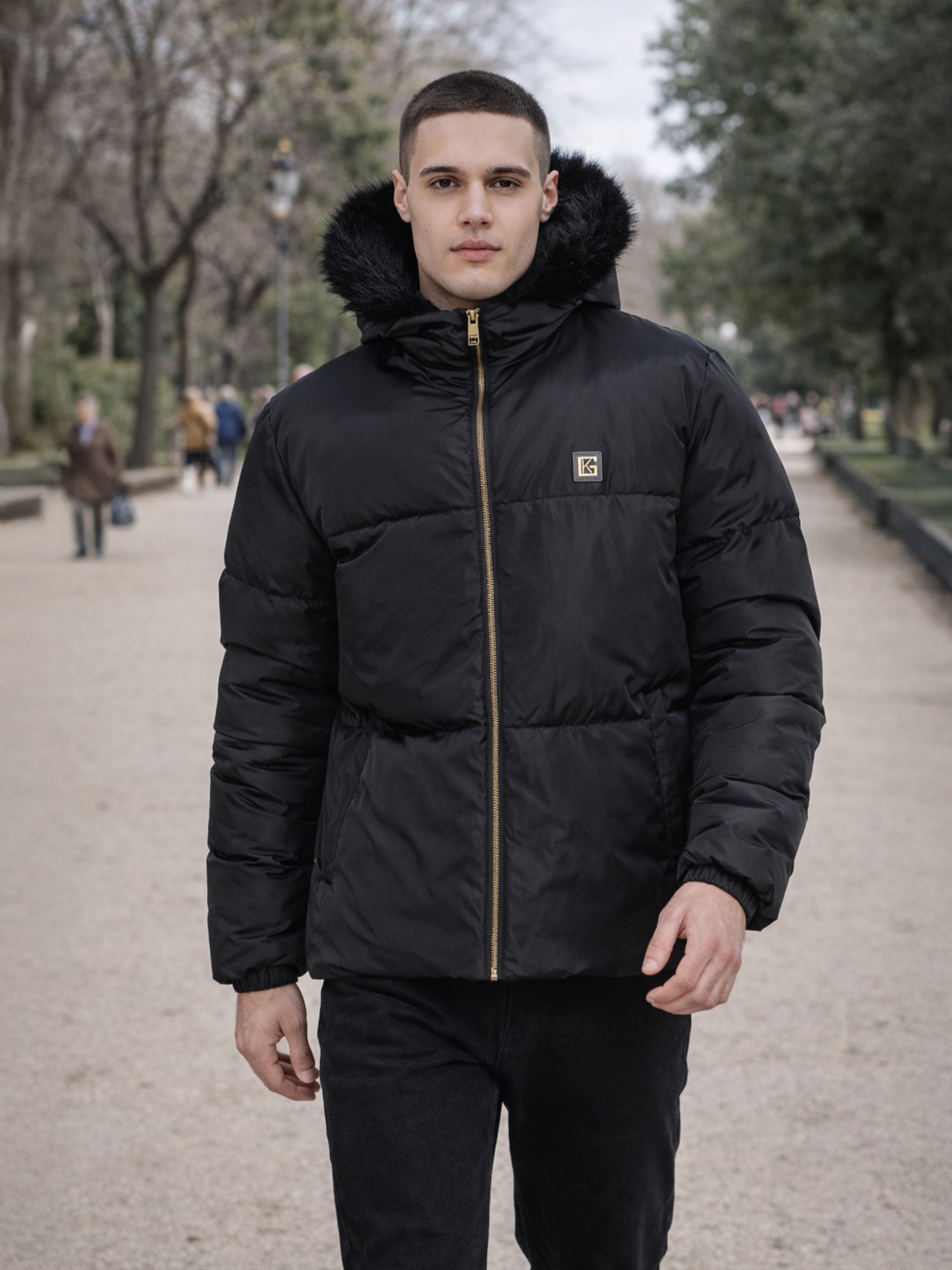 Black Core Puffer Jacket
