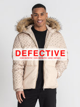 Beige Logomania Puffer Jacket (Defective)