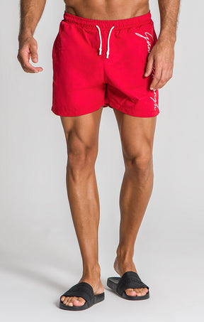 Red L.A. Swimshorts