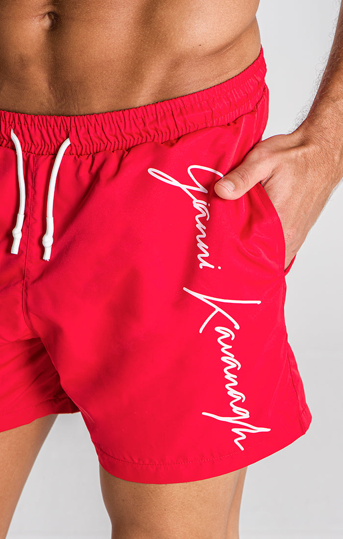 Red L.A. Swimshorts