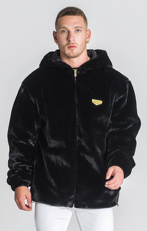 Black Signature Sherpa Jacket