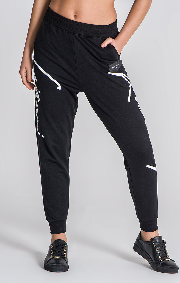 Black Refraction Joggers