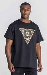 Camiseta Oversize Negra Zodiac