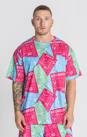Multicolor IDGAF Print Tee