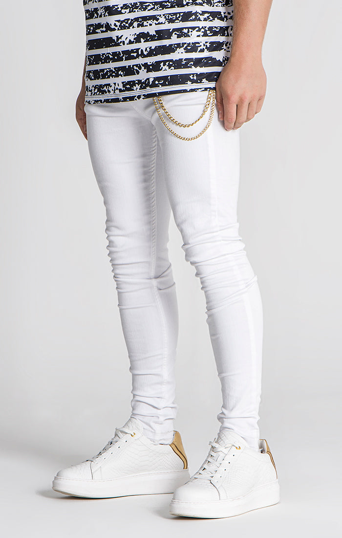 White Disturbia Jeans