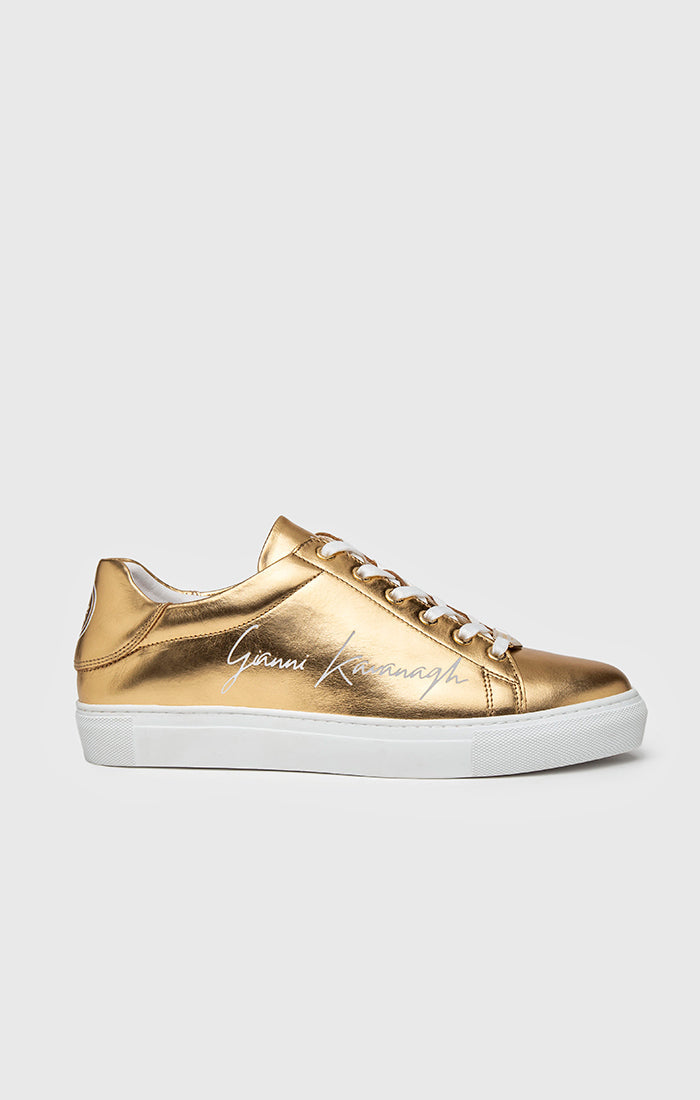 Gold Signature Sneakers