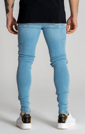 Light Blue Core Ripped Jeans