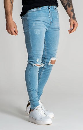 Light Blue Core Ripped Jeans