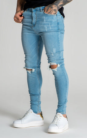 Light Blue Core Ripped Jeans