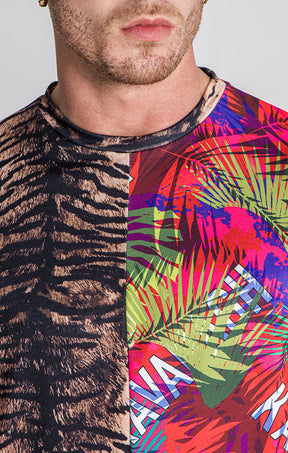 Multicolor Amazonia Allover Tee