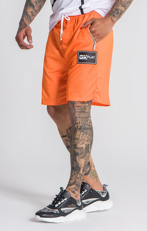 Neon Orange GK Play Shorts