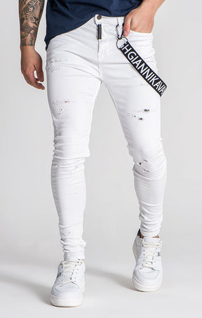 White 911 Skinny Jeans