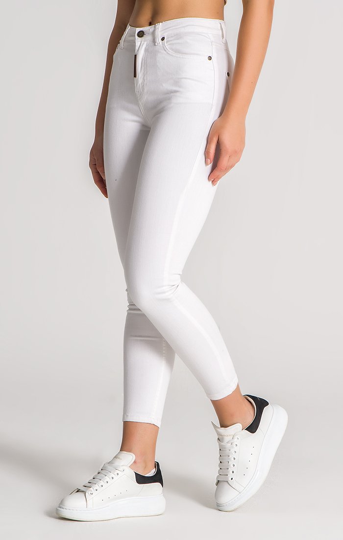 White GK Skinny Jeans