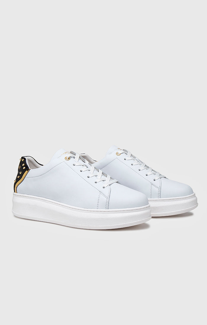 White Punk Upscale Sneakers